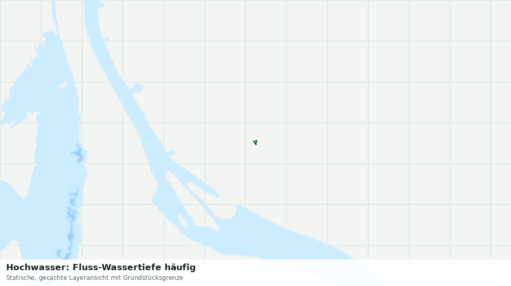 Statische Kartenansicht: Hochwasser: Fluss-Wassertiefe häufig