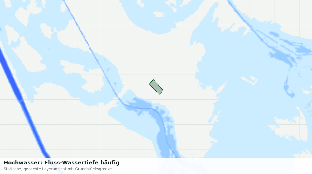 Statische Kartenansicht: Hochwasser: Fluss-Wassertiefe häufig