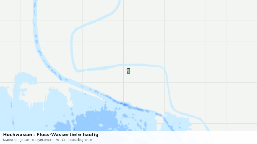 Statische Kartenansicht: Hochwasser: Fluss-Wassertiefe häufig