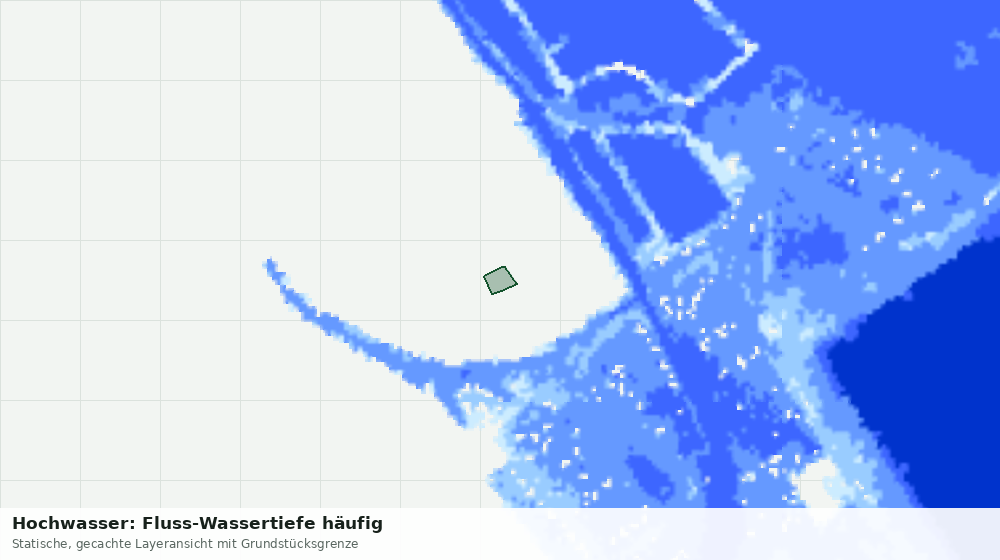 Statische Kartenansicht: Hochwasser: Fluss-Wassertiefe häufig