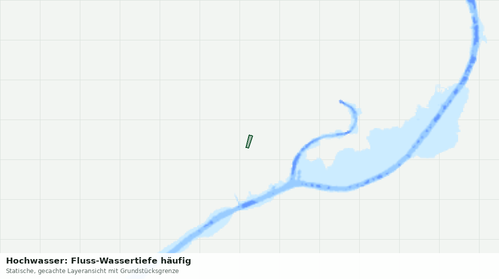 Statische Kartenansicht: Hochwasser: Fluss-Wassertiefe häufig