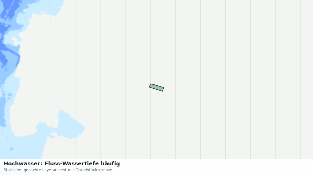 Statische Kartenansicht: Hochwasser: Fluss-Wassertiefe häufig