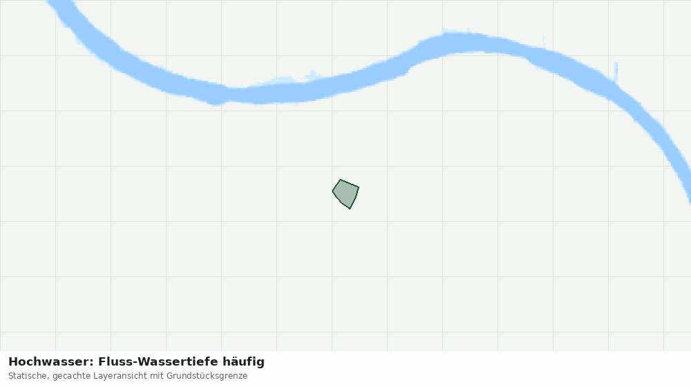 Statische Kartenansicht: Hochwasser: Fluss-Wassertiefe häufig