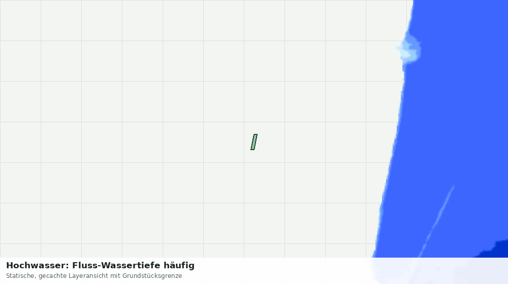 Statische Kartenansicht: Hochwasser: Fluss-Wassertiefe häufig