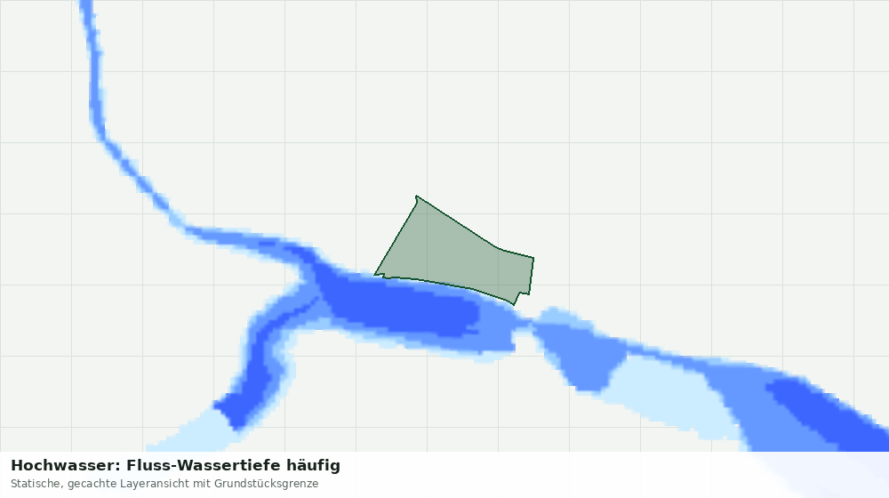 Statische Kartenansicht: Hochwasser: Fluss-Wassertiefe häufig