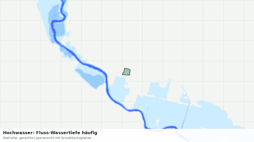 Statische Kartenansicht: Hochwasser: Fluss-Wassertiefe häufig