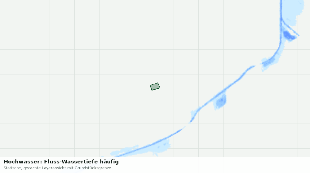 Statische Kartenansicht: Hochwasser: Fluss-Wassertiefe häufig