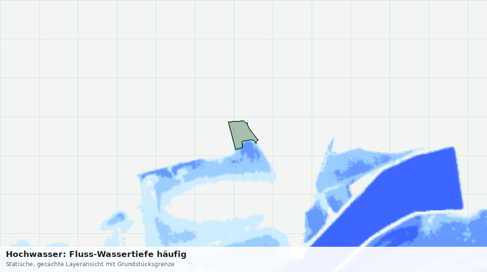 Statische Kartenansicht: Hochwasser: Fluss-Wassertiefe häufig
