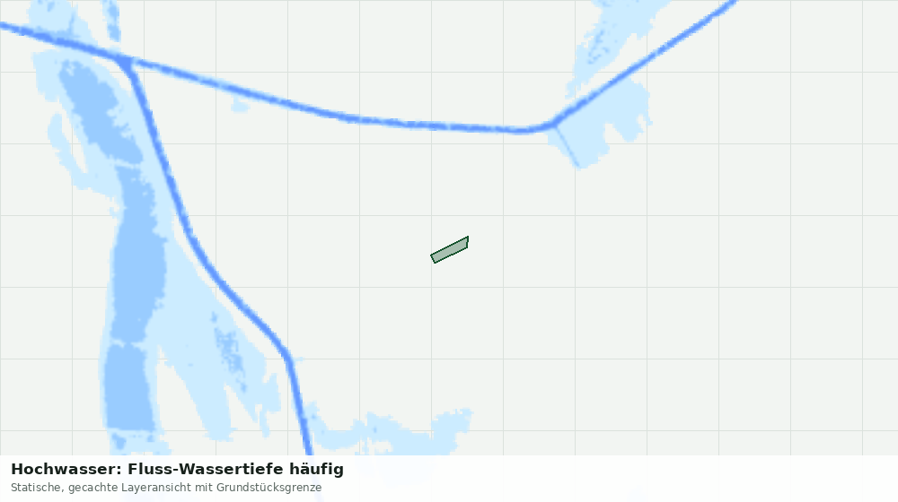 Statische Kartenansicht: Hochwasser: Fluss-Wassertiefe häufig