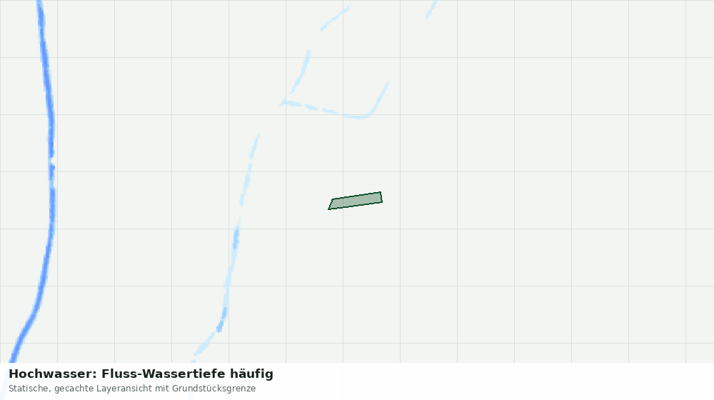 Statische Kartenansicht: Hochwasser: Fluss-Wassertiefe häufig