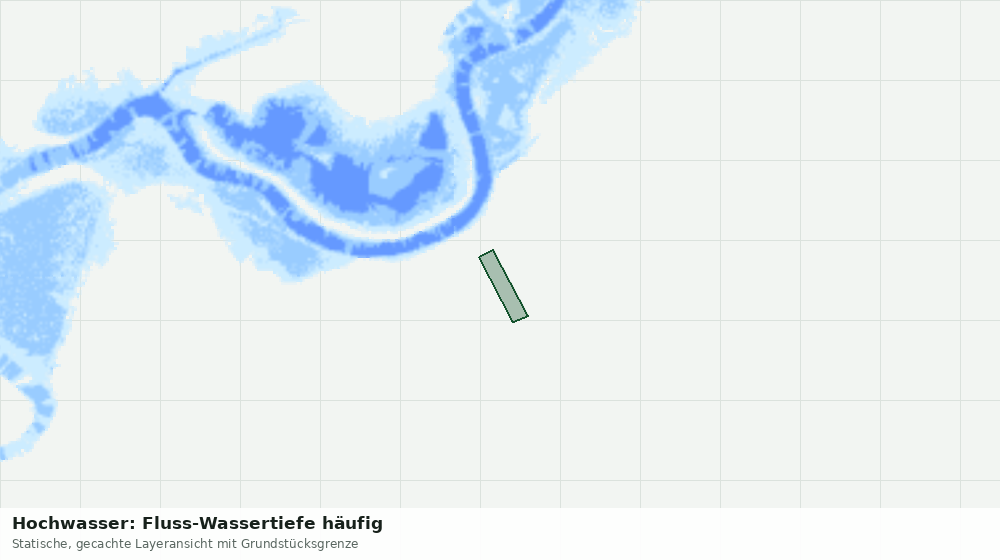 Statische Kartenansicht: Hochwasser: Fluss-Wassertiefe häufig