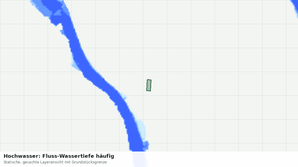 Statische Kartenansicht: Hochwasser: Fluss-Wassertiefe häufig