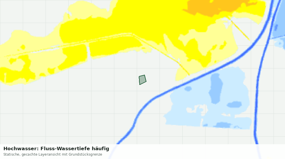 Statische Kartenansicht: Hochwasser: Fluss-Wassertiefe häufig