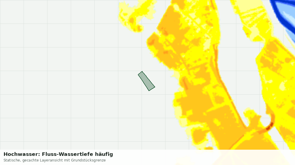 Statische Kartenansicht: Hochwasser: Fluss-Wassertiefe häufig