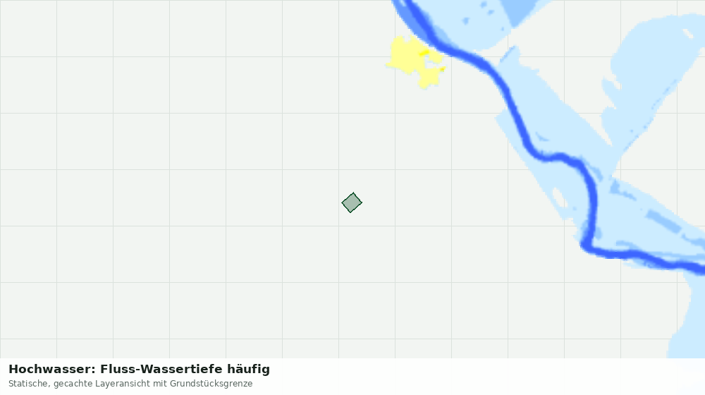 Statische Kartenansicht: Hochwasser: Fluss-Wassertiefe häufig