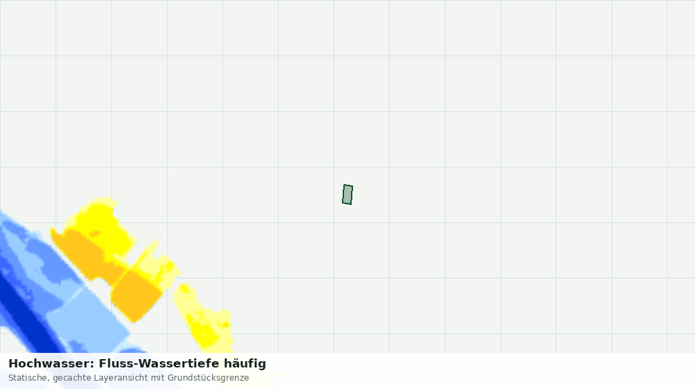 Statische Kartenansicht: Hochwasser: Fluss-Wassertiefe häufig