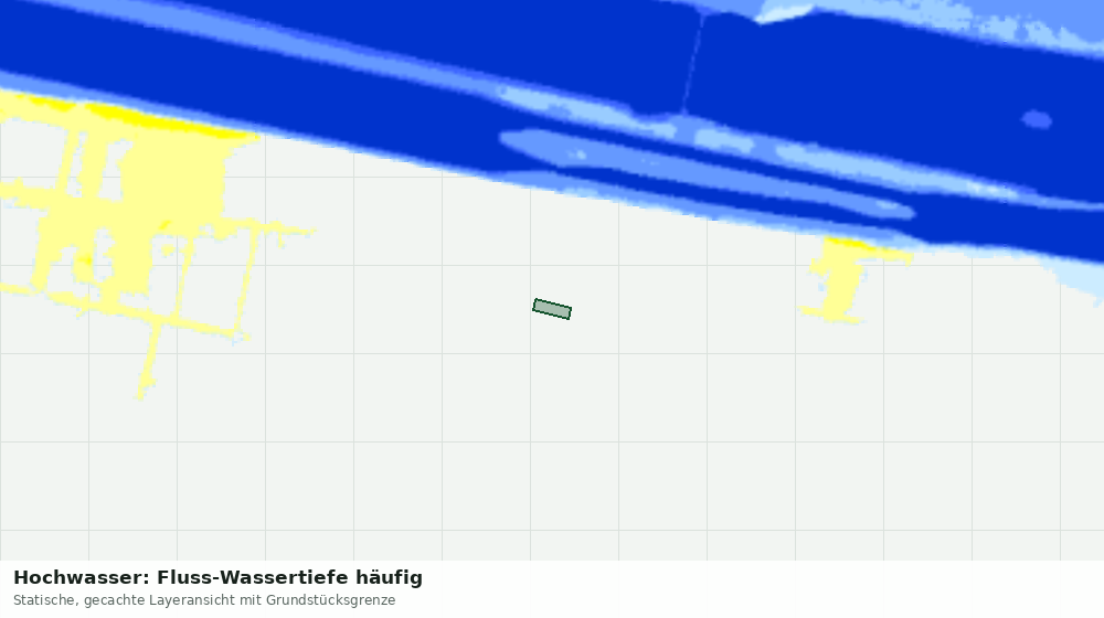 Statische Kartenansicht: Hochwasser: Fluss-Wassertiefe häufig