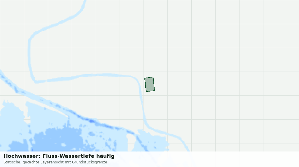 Statische Kartenansicht: Hochwasser: Fluss-Wassertiefe häufig