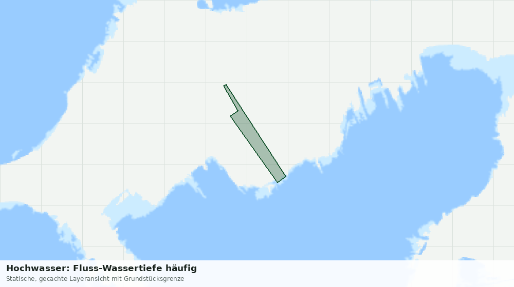 Statische Kartenansicht: Hochwasser: Fluss-Wassertiefe häufig