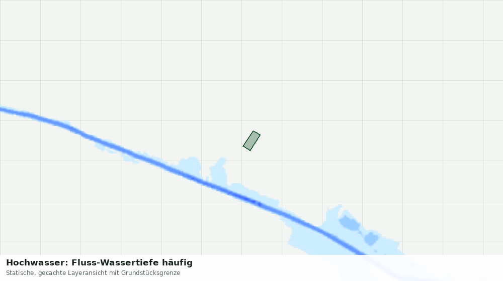 Statische Kartenansicht: Hochwasser: Fluss-Wassertiefe häufig