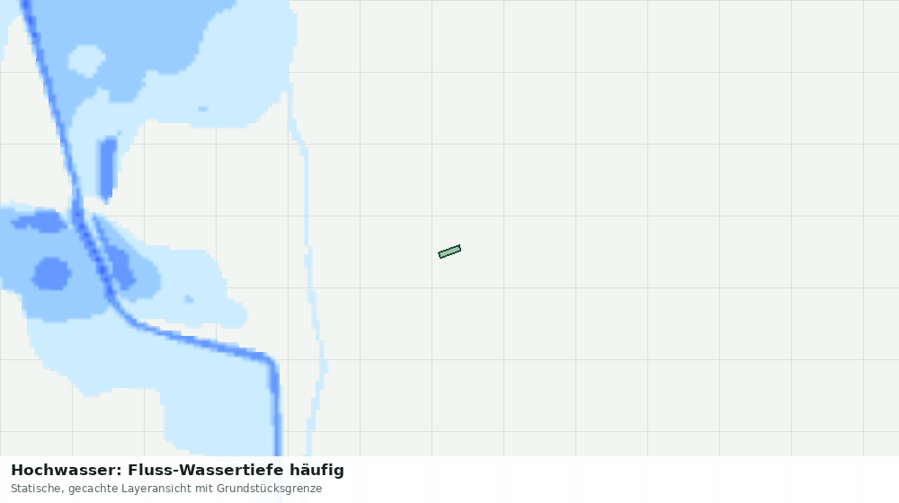 Statische Kartenansicht: Hochwasser: Fluss-Wassertiefe häufig