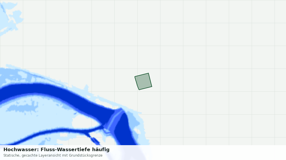 Statische Kartenansicht: Hochwasser: Fluss-Wassertiefe häufig