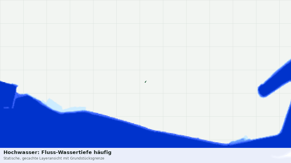 Statische Kartenansicht: Hochwasser: Fluss-Wassertiefe häufig