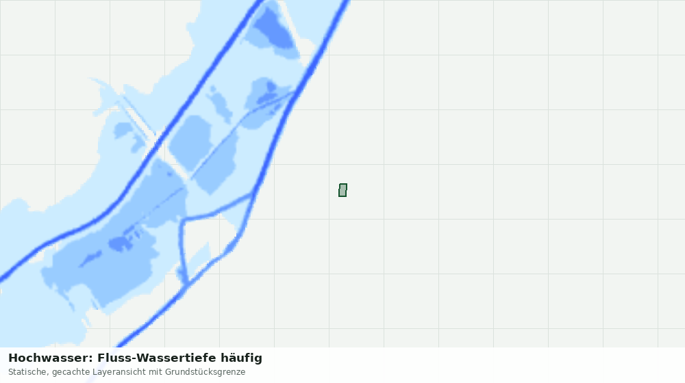 Statische Kartenansicht: Hochwasser: Fluss-Wassertiefe häufig