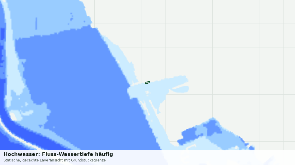 Statische Kartenansicht: Hochwasser: Fluss-Wassertiefe häufig