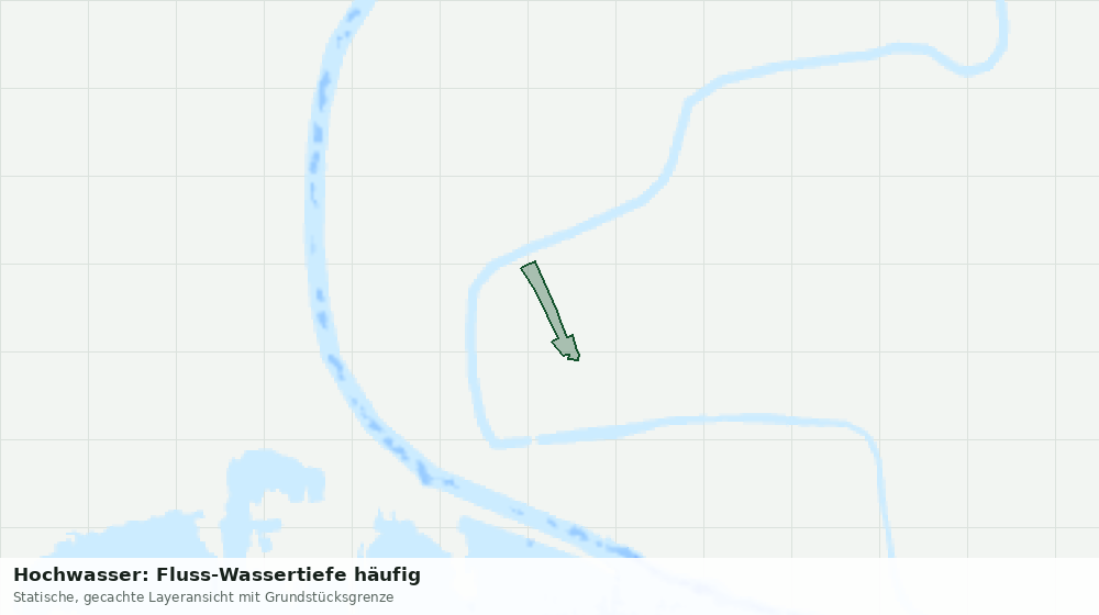 Statische Kartenansicht: Hochwasser: Fluss-Wassertiefe häufig