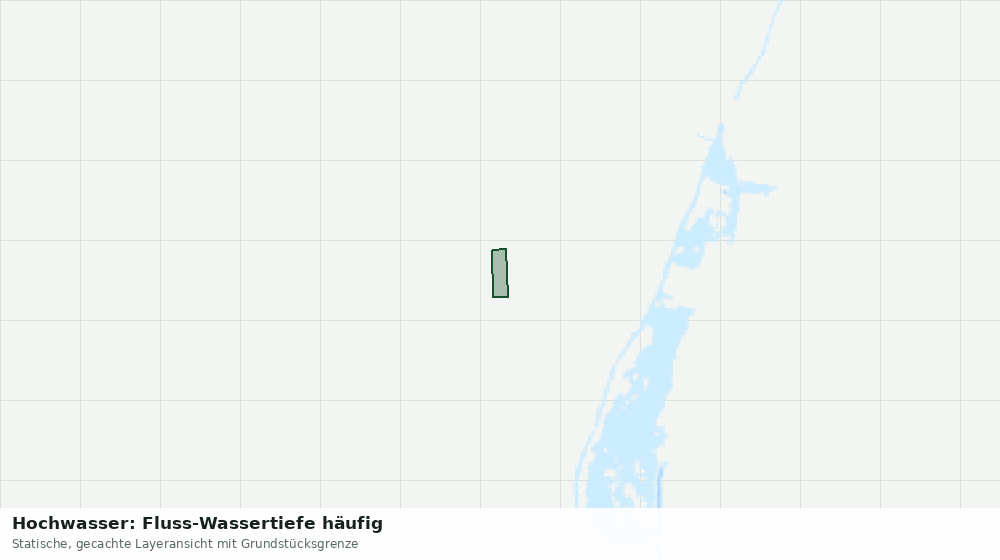 Statische Kartenansicht: Hochwasser: Fluss-Wassertiefe häufig