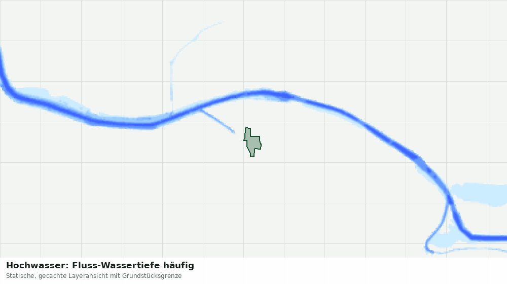 Statische Kartenansicht: Hochwasser: Fluss-Wassertiefe häufig
