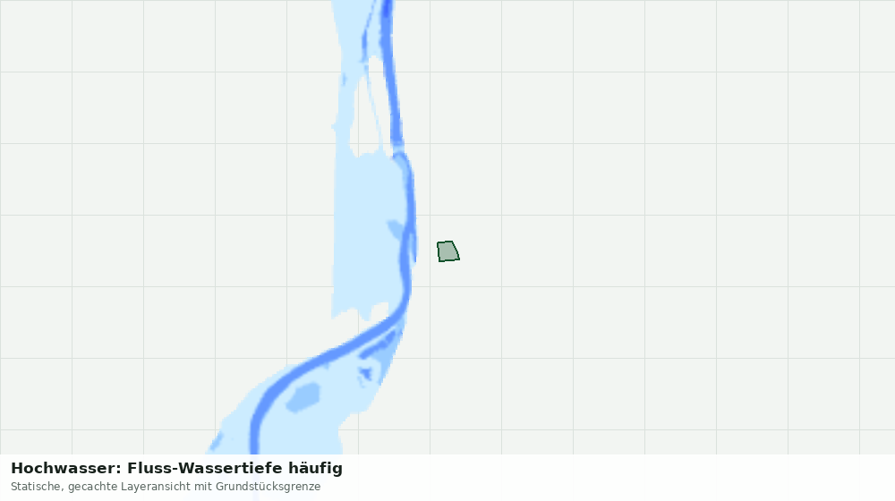 Statische Kartenansicht: Hochwasser: Fluss-Wassertiefe häufig