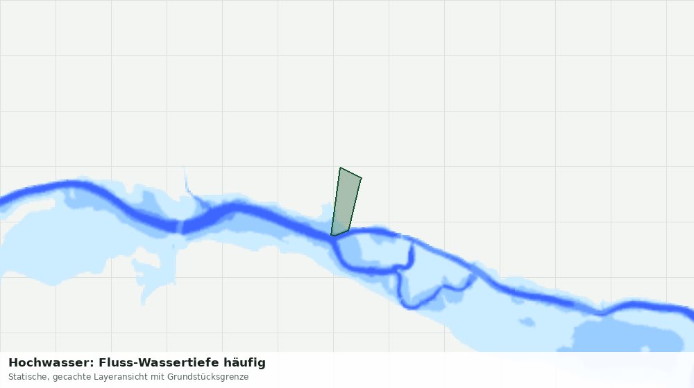 Statische Kartenansicht: Hochwasser: Fluss-Wassertiefe häufig
