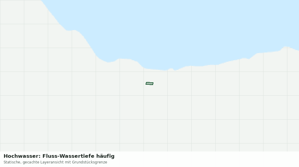 Statische Kartenansicht: Hochwasser: Fluss-Wassertiefe häufig