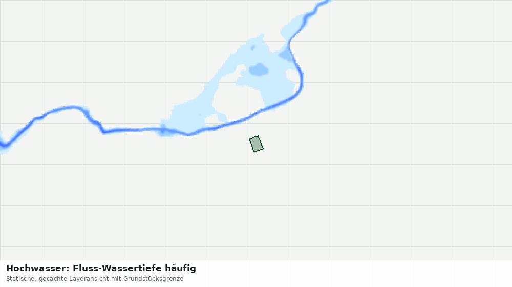 Statische Kartenansicht: Hochwasser: Fluss-Wassertiefe häufig