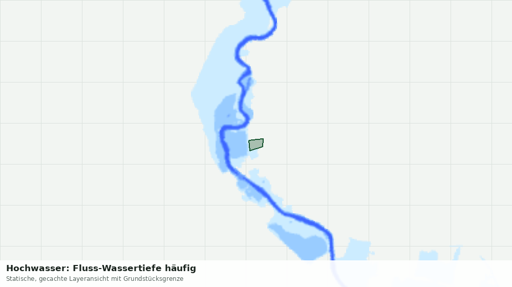 Statische Kartenansicht: Hochwasser: Fluss-Wassertiefe häufig
