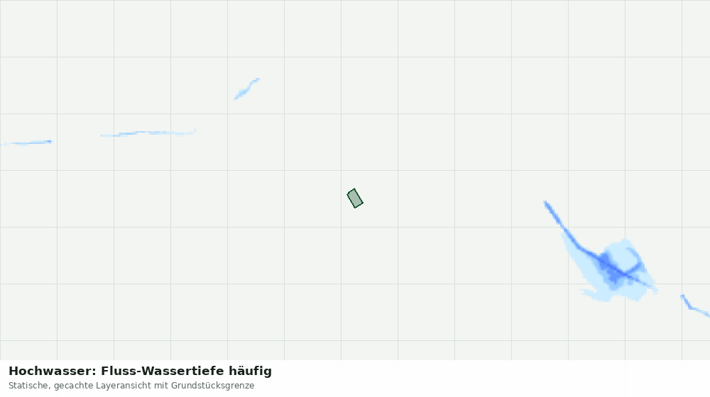 Statische Kartenansicht: Hochwasser: Fluss-Wassertiefe häufig