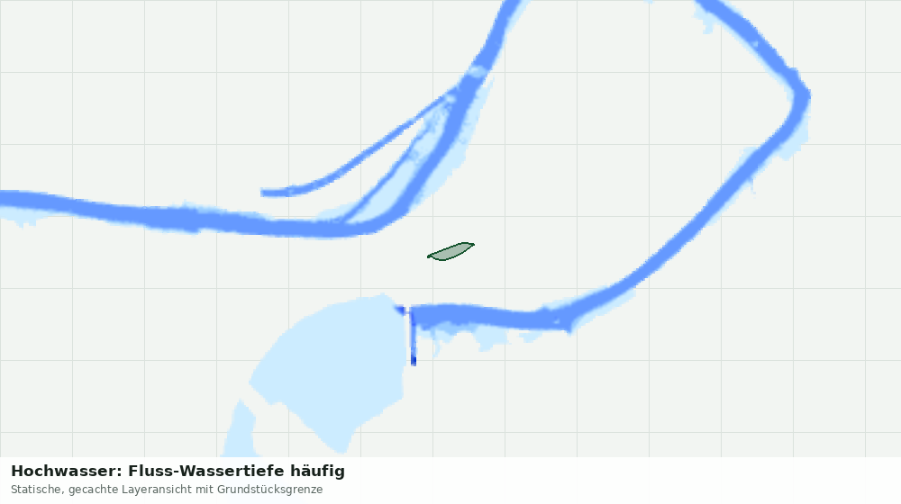 Statische Kartenansicht: Hochwasser: Fluss-Wassertiefe häufig