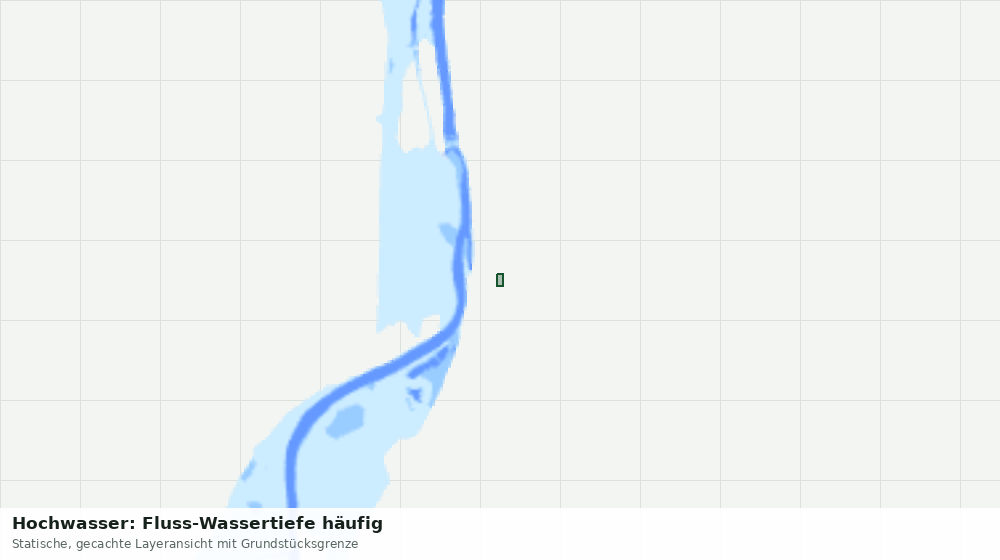 Statische Kartenansicht: Hochwasser: Fluss-Wassertiefe häufig
