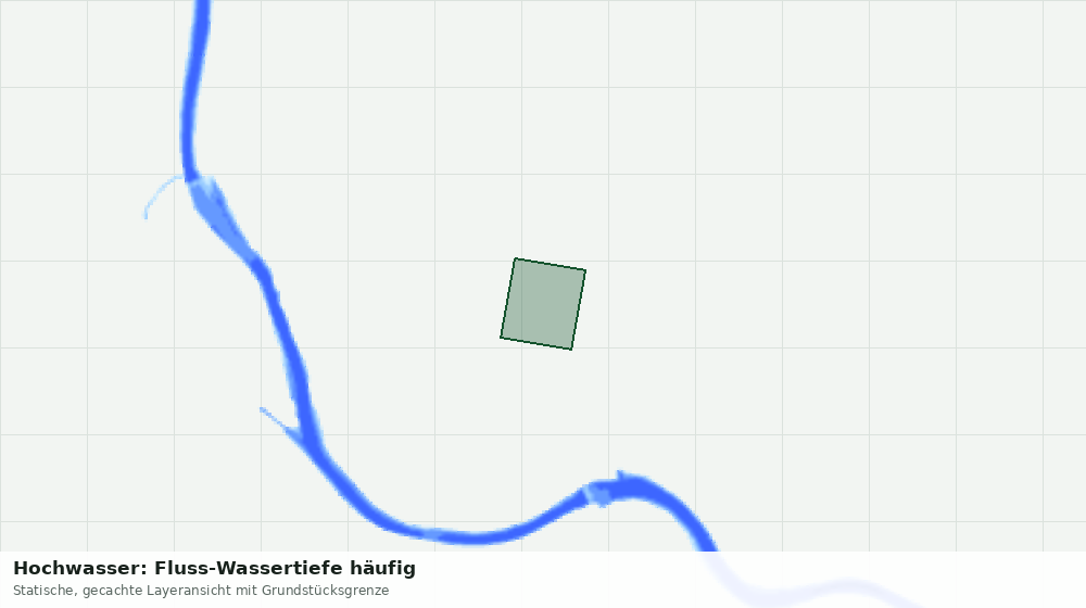 Statische Kartenansicht: Hochwasser: Fluss-Wassertiefe häufig