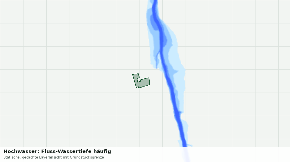Statische Kartenansicht: Hochwasser: Fluss-Wassertiefe häufig