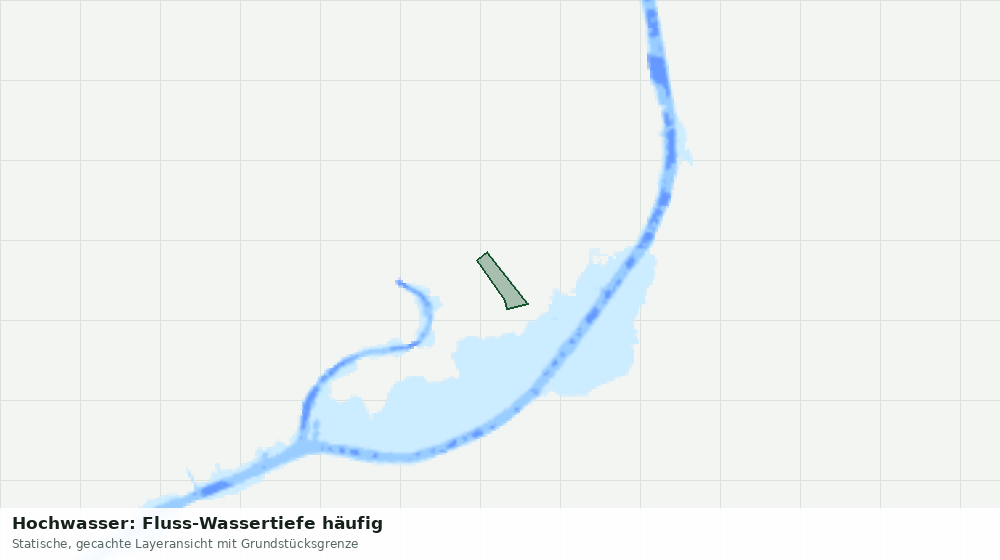Statische Kartenansicht: Hochwasser: Fluss-Wassertiefe häufig