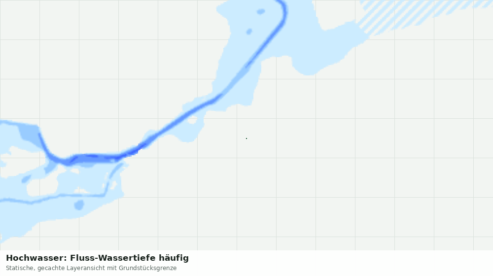 Statische Kartenansicht: Hochwasser: Fluss-Wassertiefe häufig