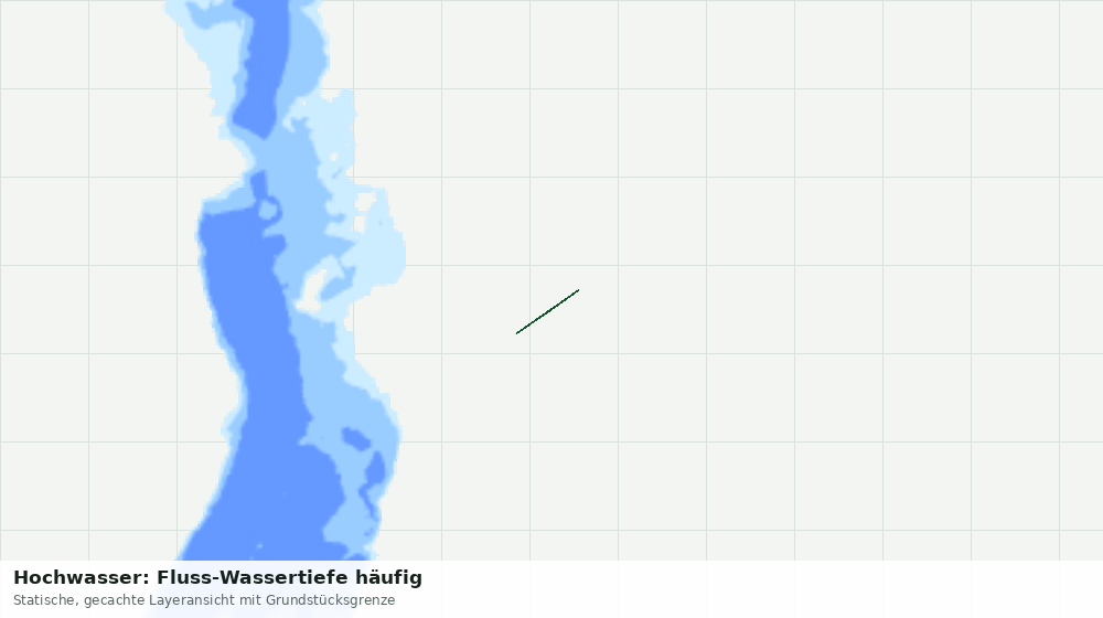Statische Kartenansicht: Hochwasser: Fluss-Wassertiefe häufig