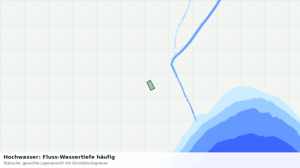 Statische Kartenansicht: Hochwasser: Fluss-Wassertiefe häufig