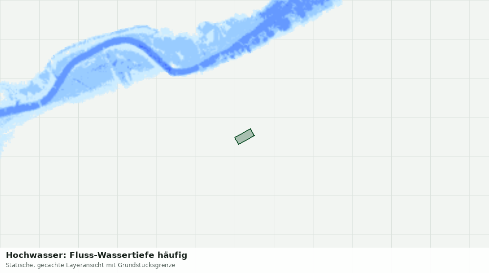 Statische Kartenansicht: Hochwasser: Fluss-Wassertiefe häufig