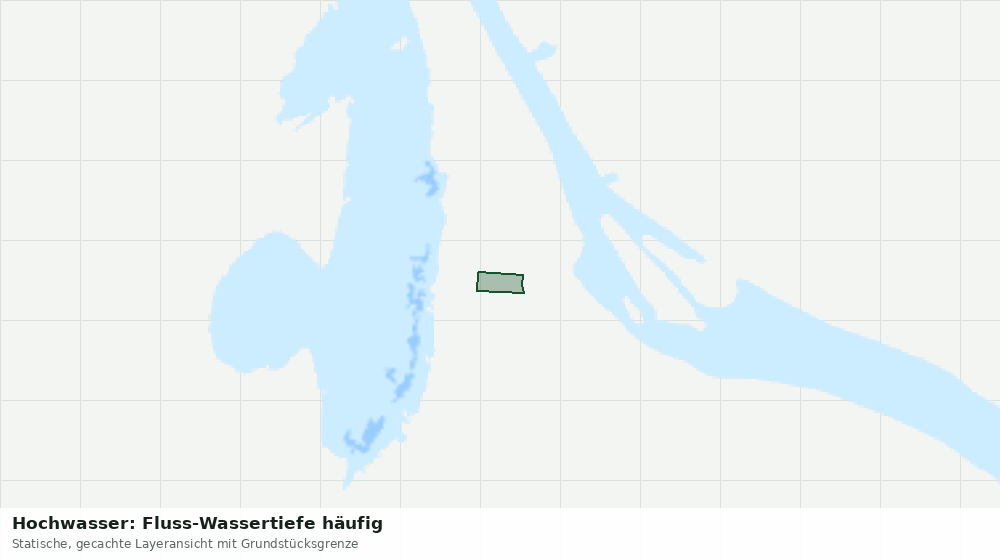 Statische Kartenansicht: Hochwasser: Fluss-Wassertiefe häufig