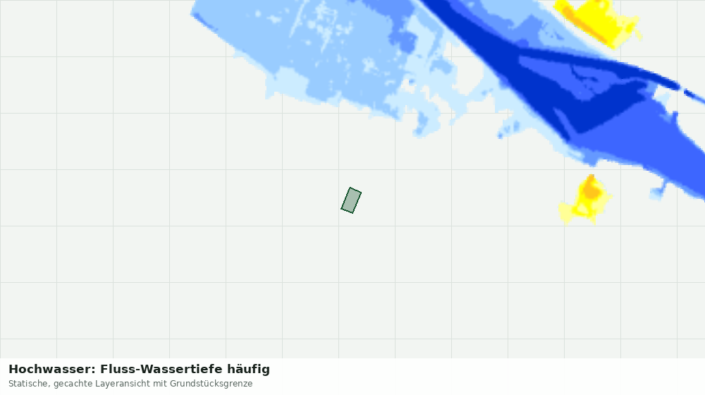 Statische Kartenansicht: Hochwasser: Fluss-Wassertiefe häufig