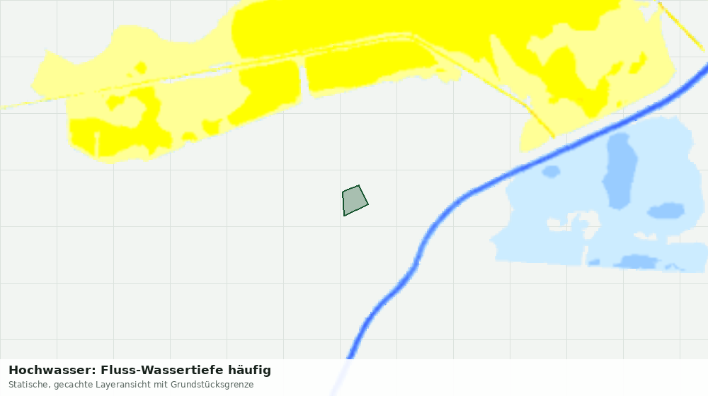 Statische Kartenansicht: Hochwasser: Fluss-Wassertiefe häufig